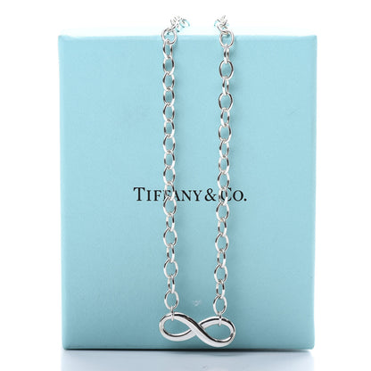 Tiffany Sterling Silver Narrow Infinity Link Necklace 6 of 6