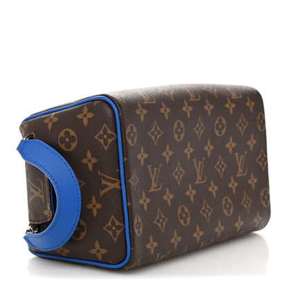 Louis Vuitton Monogram Macassar Dopp Kit Toilet Pouch Indigo Blue 4 of 9