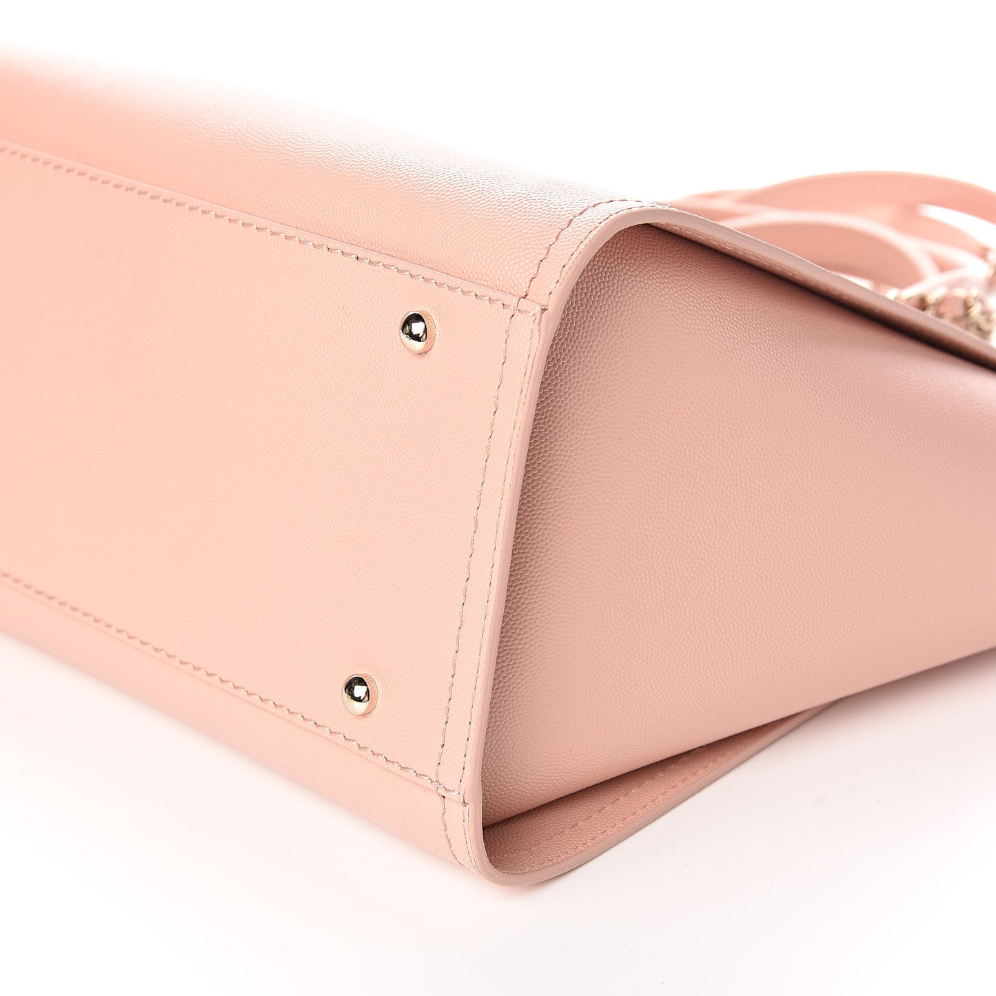 Caviar Small Studded Deauville Tote Light Pink