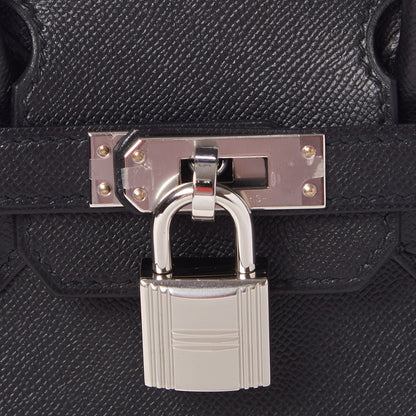 Hermes Madame Calfskin Birkin Sellier 25 Black 15 of 29