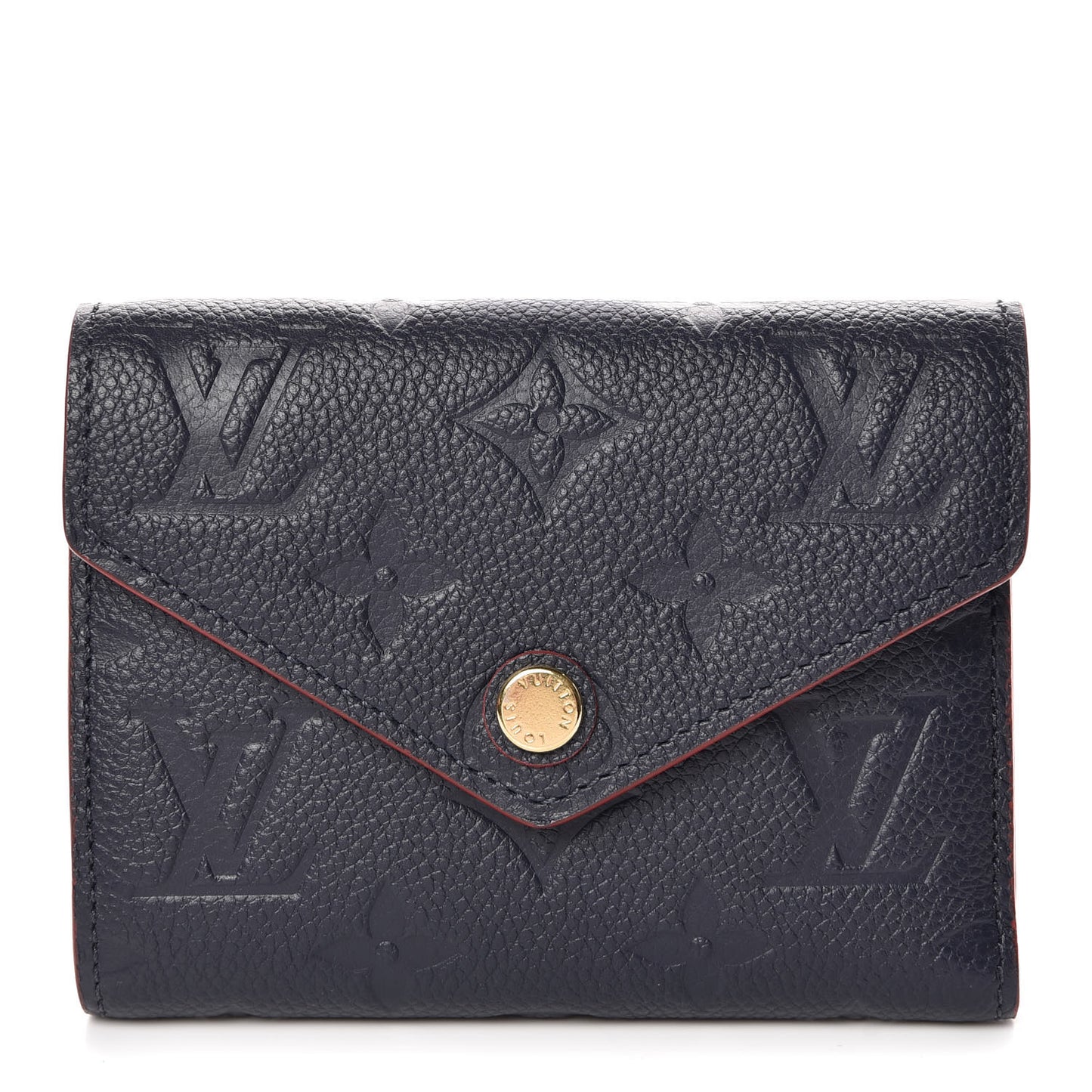 Empreinte Victorine Wallet Marine Rouge