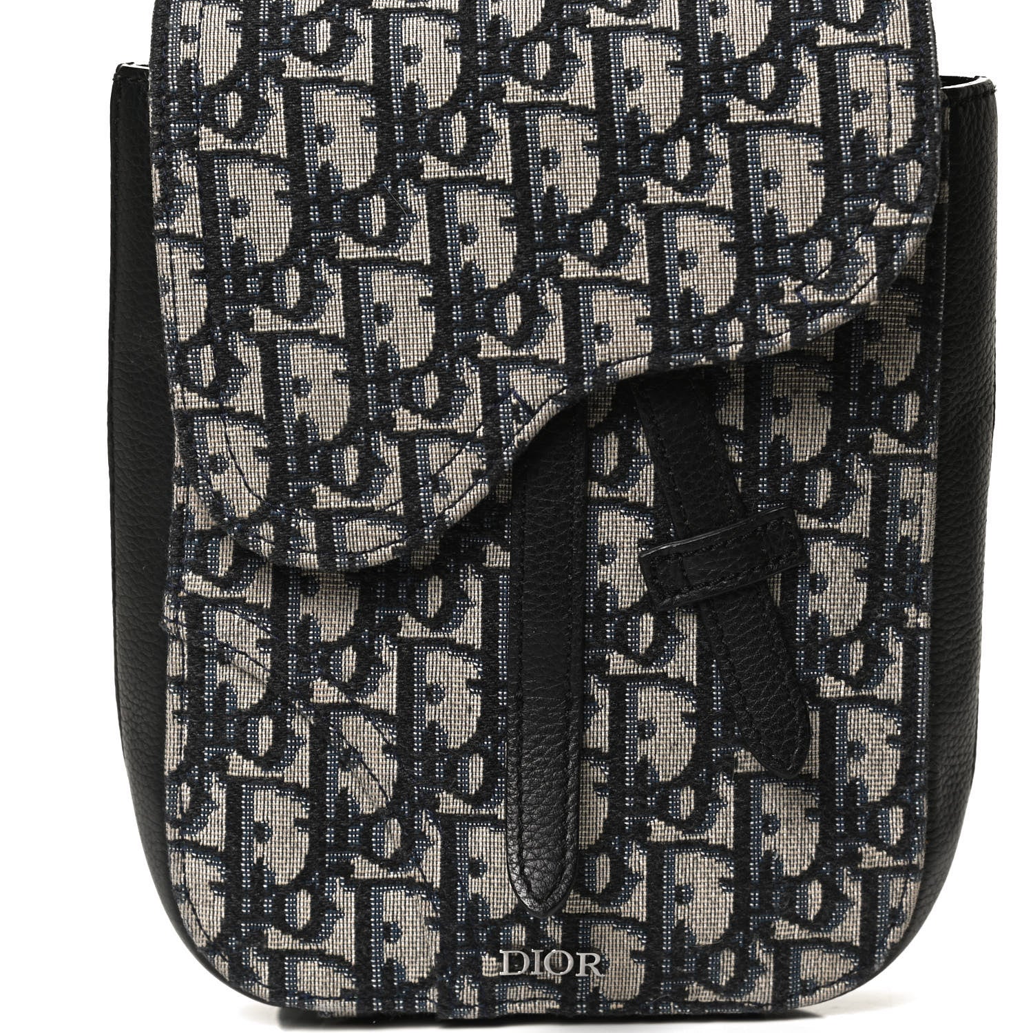 Christian Dior Oblique Saddle Pouch Blue 7 of 11