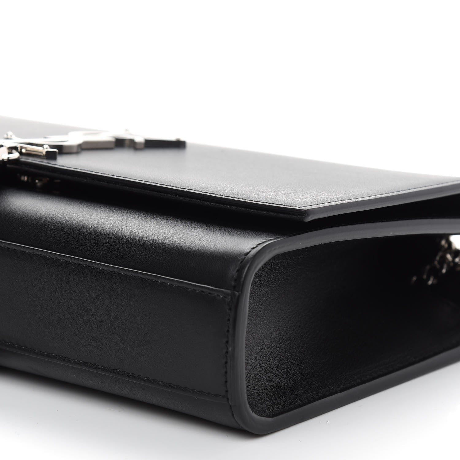 Saint Laurent Smooth Calfskin Medium Classic Monogram Kate Tassel Satchel Black 8 of 8