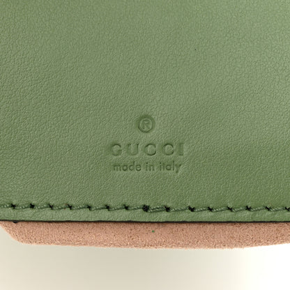 Gucci Calfskin Matelasse Chevron Mini GG Marmont 2.0 Bucket Bag Salamander Green 6 of 11
