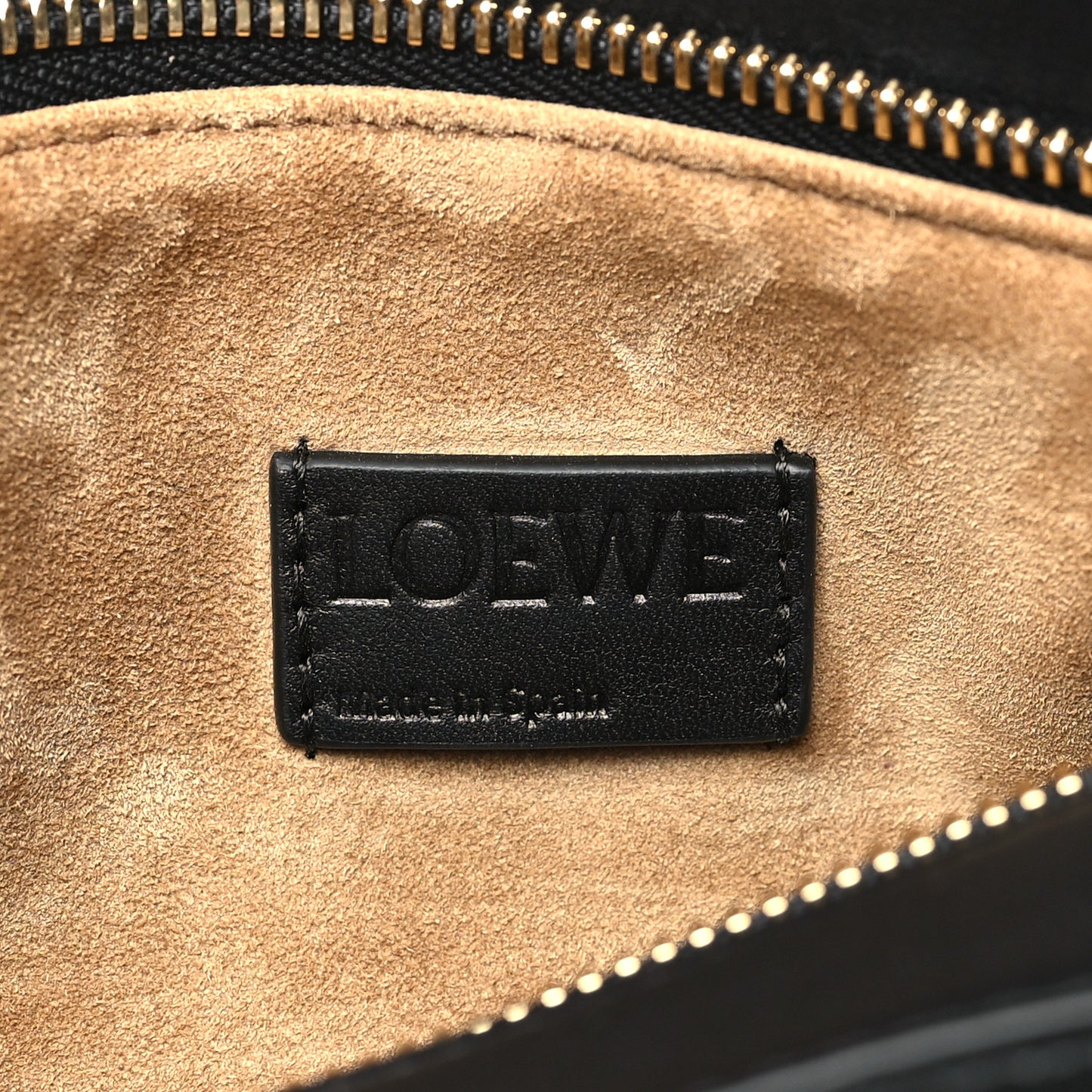 Calfskin Small Woven Puzzle Bag Black