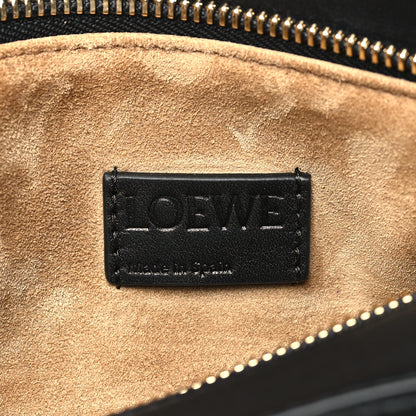 Loewe Calfskin Small Woven Puzzle Bag Black 6 of 9