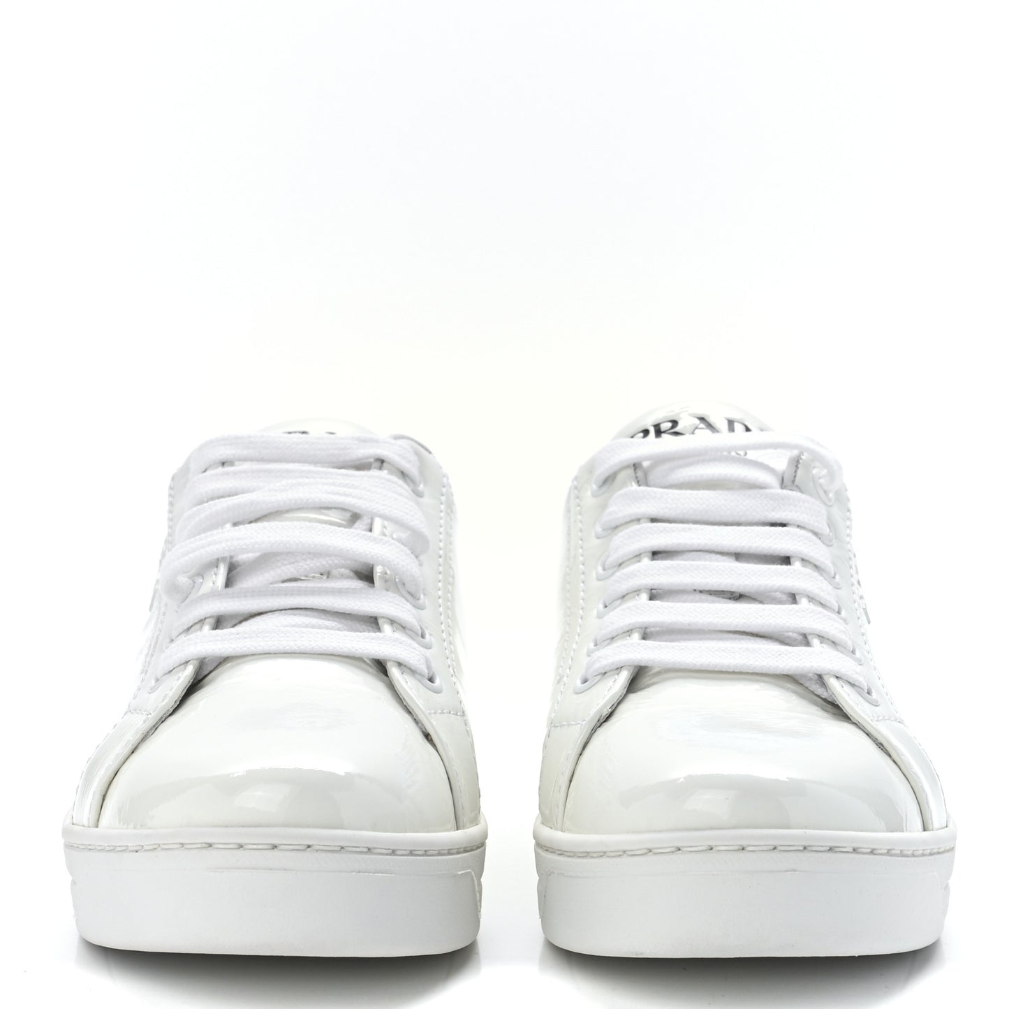 Calfskin Logo Sneakers 36 White