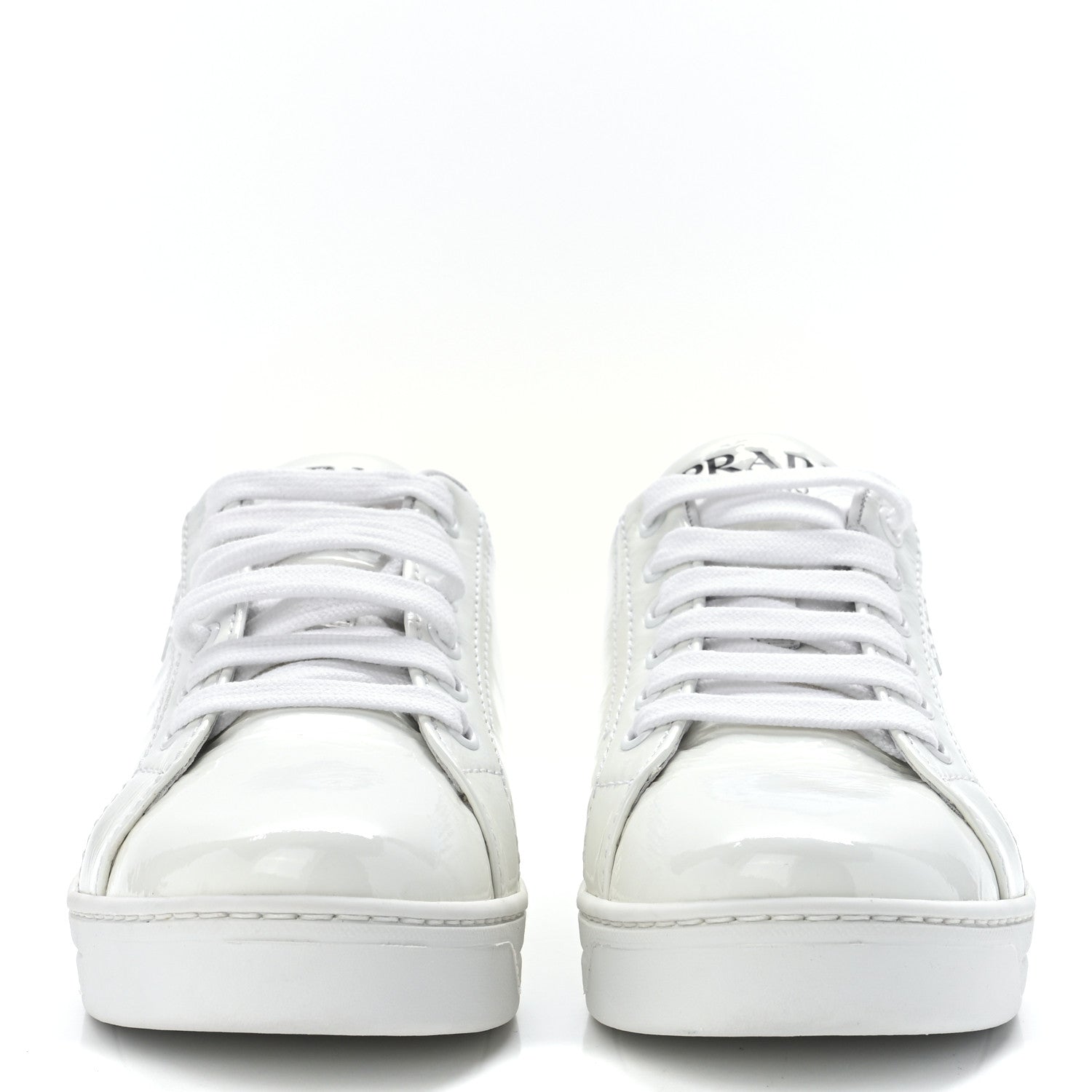 Prada Calfskin Logo Sneakers 36 White 2 of 9