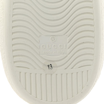 Gucci Calfskin Interlocking G Perforated Mens Ace Sneakers 13 White Grey Sky 7 of 12
