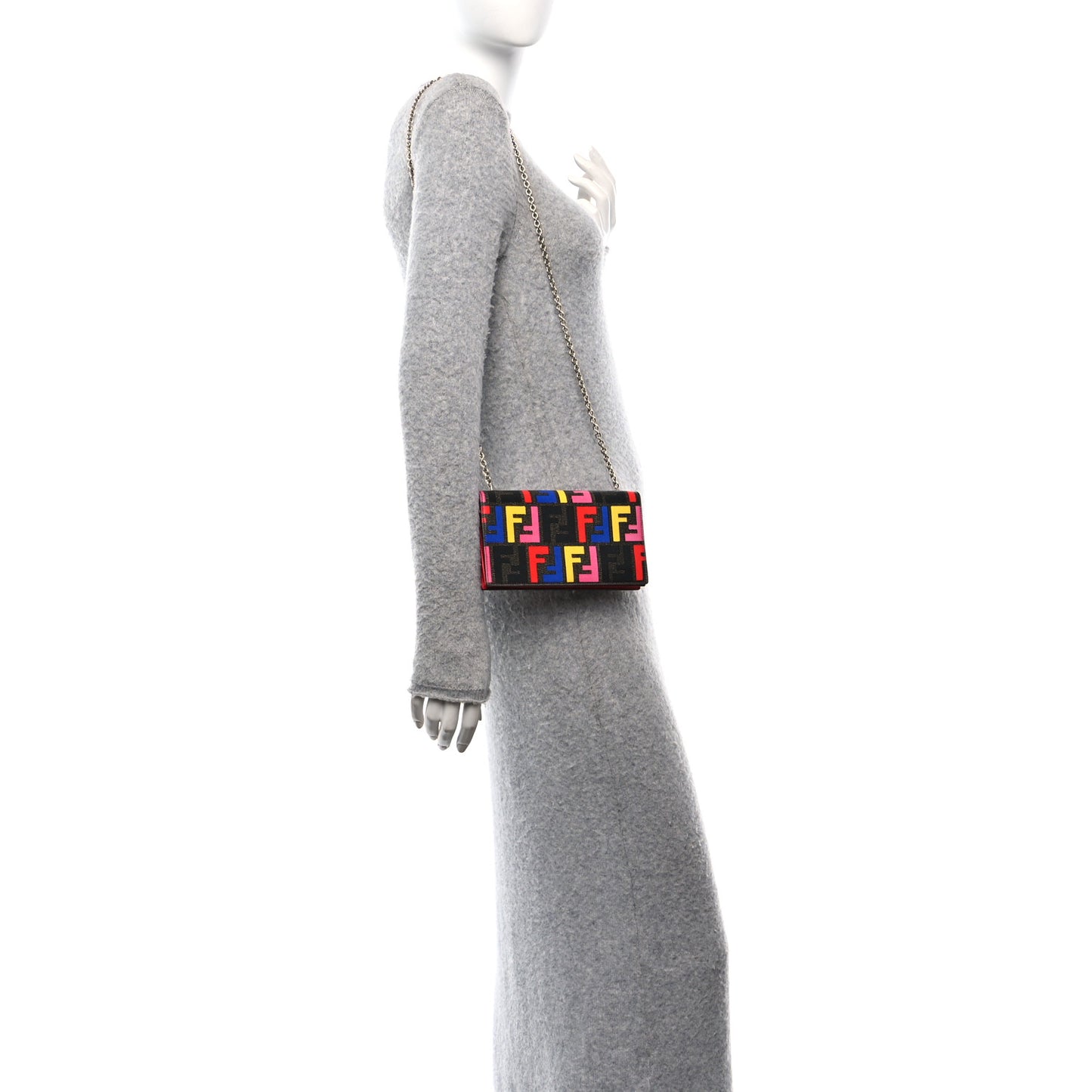 Zucca Spalmati Long Wallet On Chain Multicolor