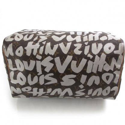 Louis Vuitton Monogram Graffiti Speedy 30 Silver 4 of 9