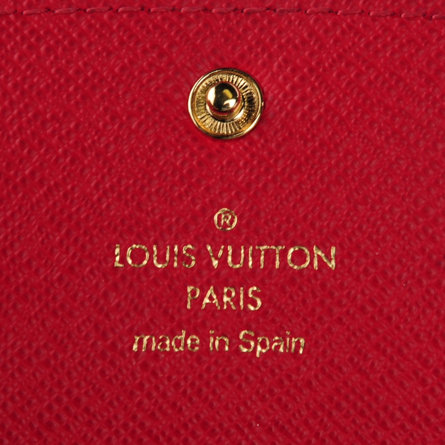 Damier Ebene Emilie Wallet Red