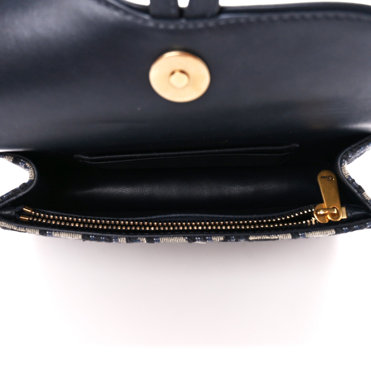 Christian Dior Oblique Saddle Belt Bag Blue 5 of 12