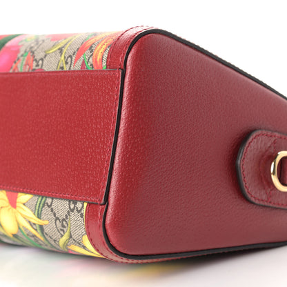Gucci GG Supreme Monogram Flora Web Medium Ophidia Boston Red 9 of 9