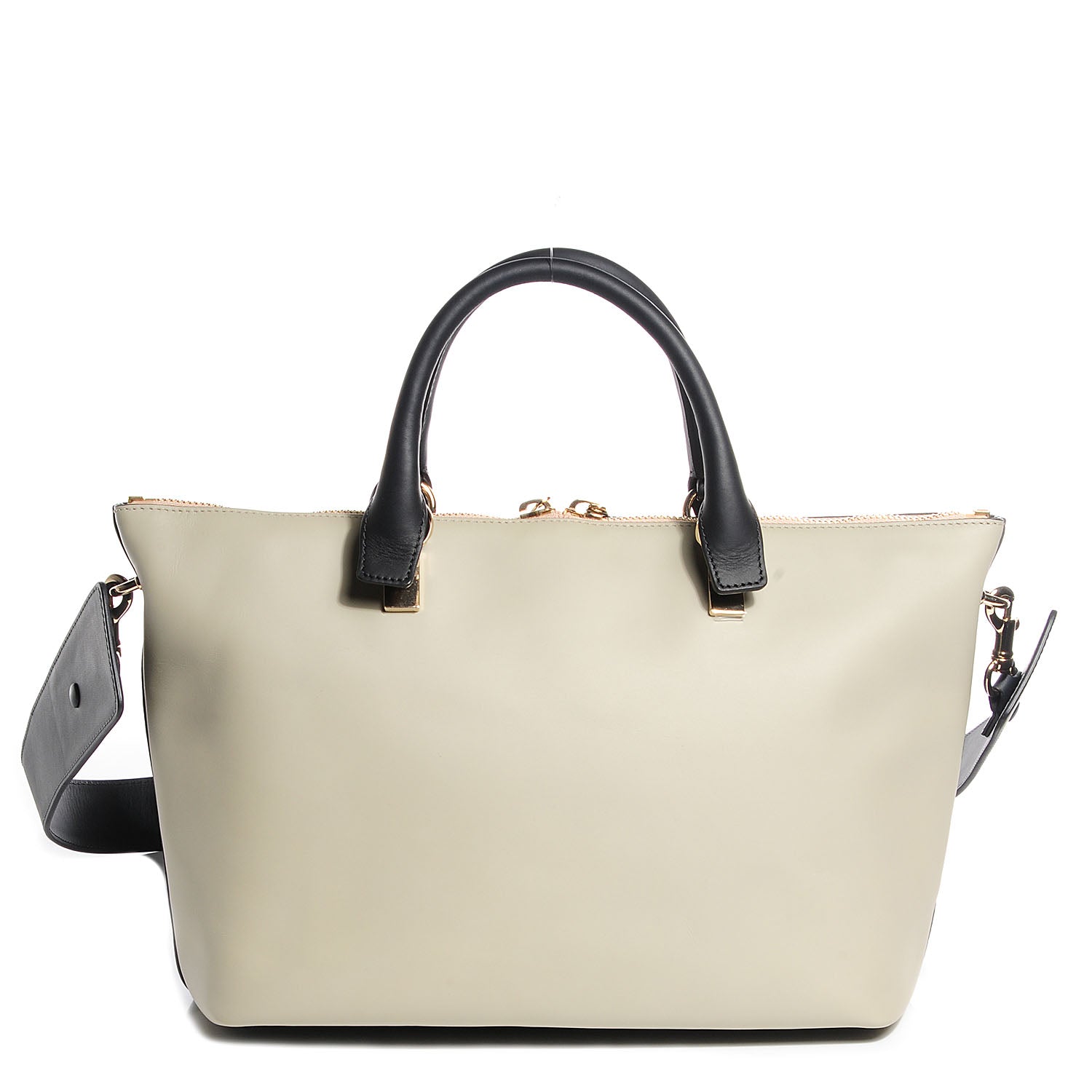 Chloe Smooth Calfskin Medium Baylee Tote Mushroom Black 1 of 8