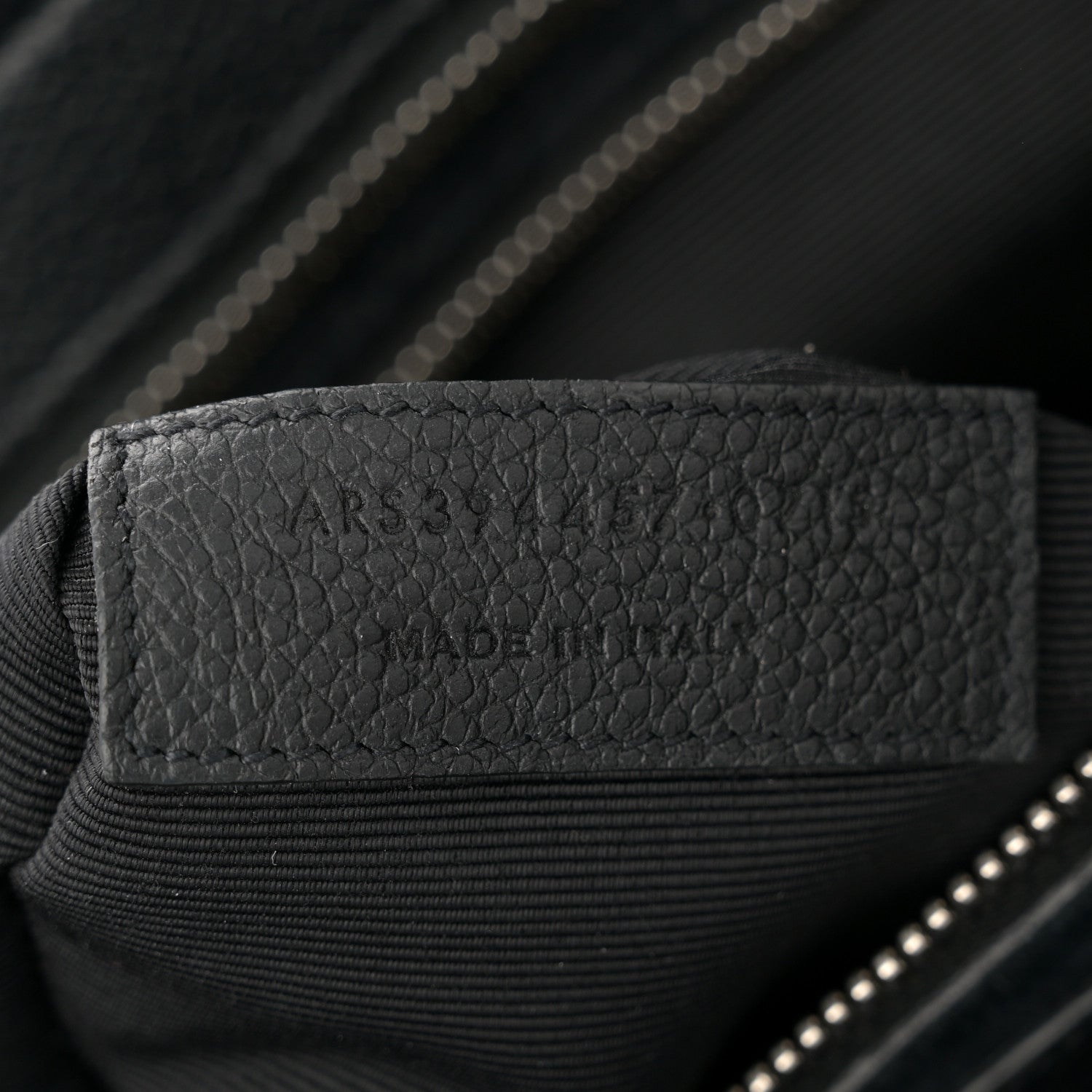Saint Laurent Grained Calfskin Medium Cabas Rive Gauche Black 7 of 15