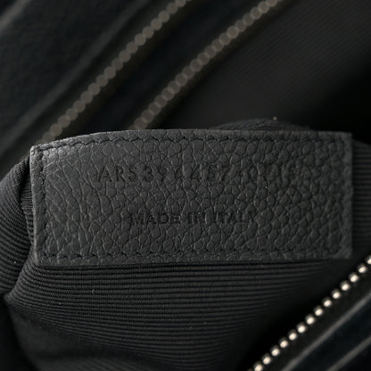Saint Laurent Grained Calfskin Medium Cabas Rive Gauche Black 7 of 15