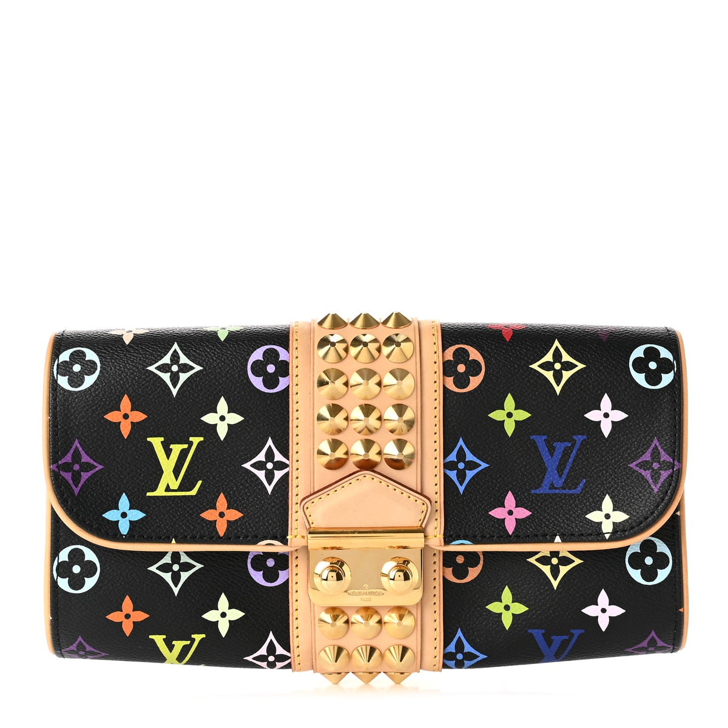 Monogram Multicolor Courtney Clutch Black