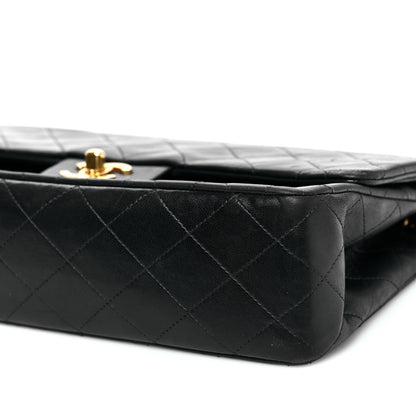 Chanel Lambskin Quilted Medium Double Flap Black 10 of 10