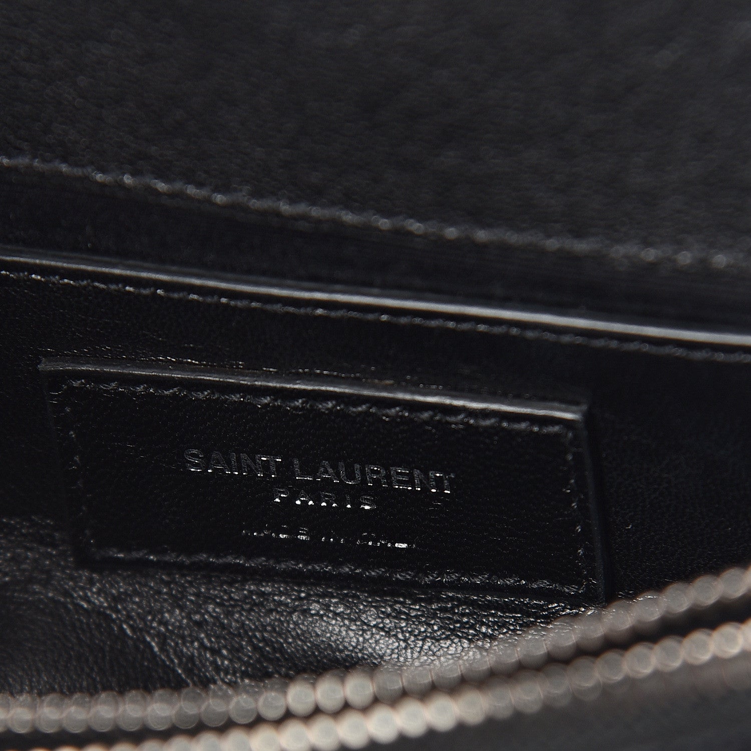 Saint Laurent Calfskin Matelasse Diamond Quilted Monogram Medium College Bag Black 5 of 8