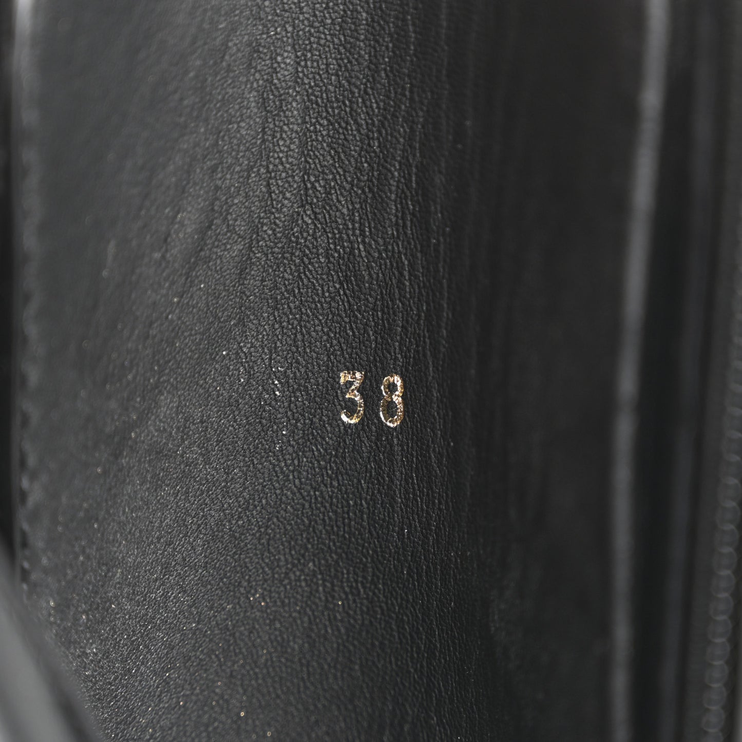 Vitello Abrasivato Fendigraphy 50mm Biker Boots 38 Black