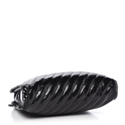 Stella McCartney Patent Eco Alter Nappa Quilted Small Falabella Tote Black 4 of 9