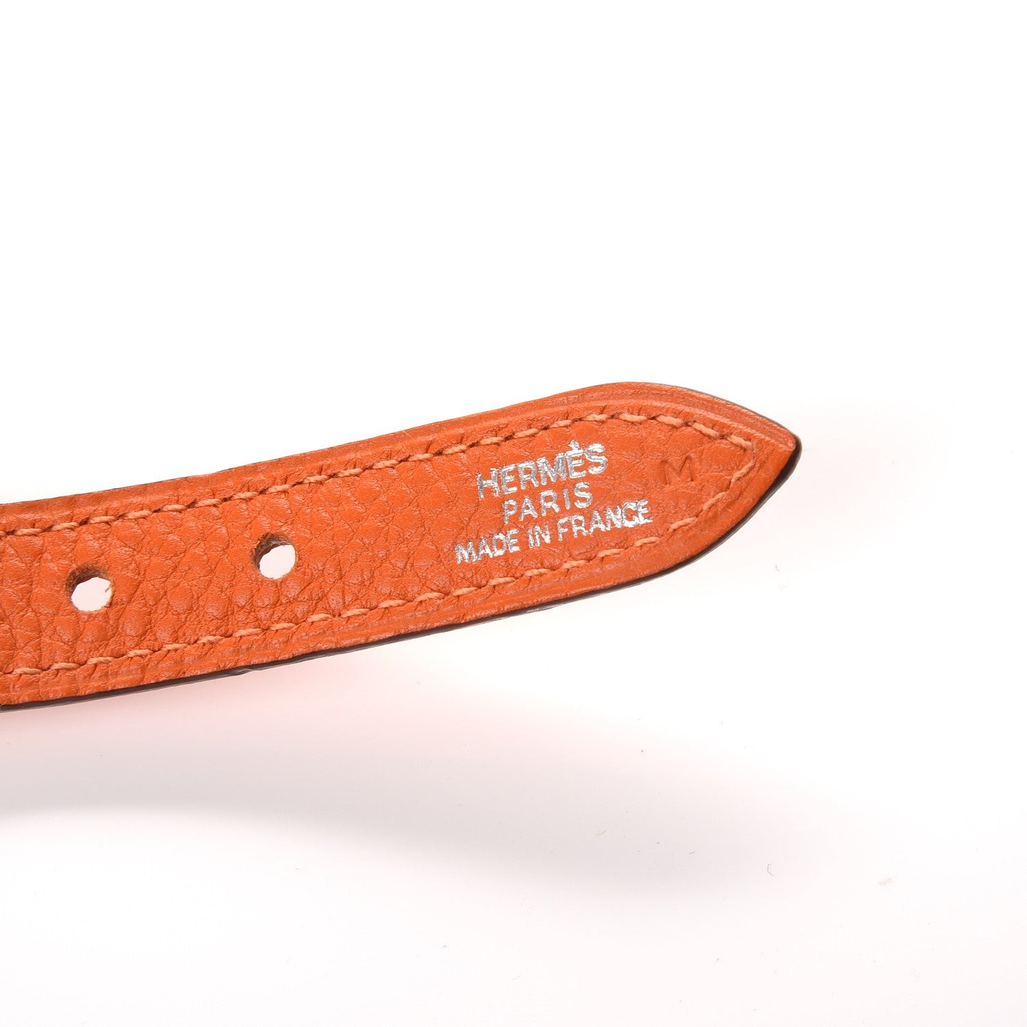 Hermes Togo Pet Collar M Orange 4 of 6