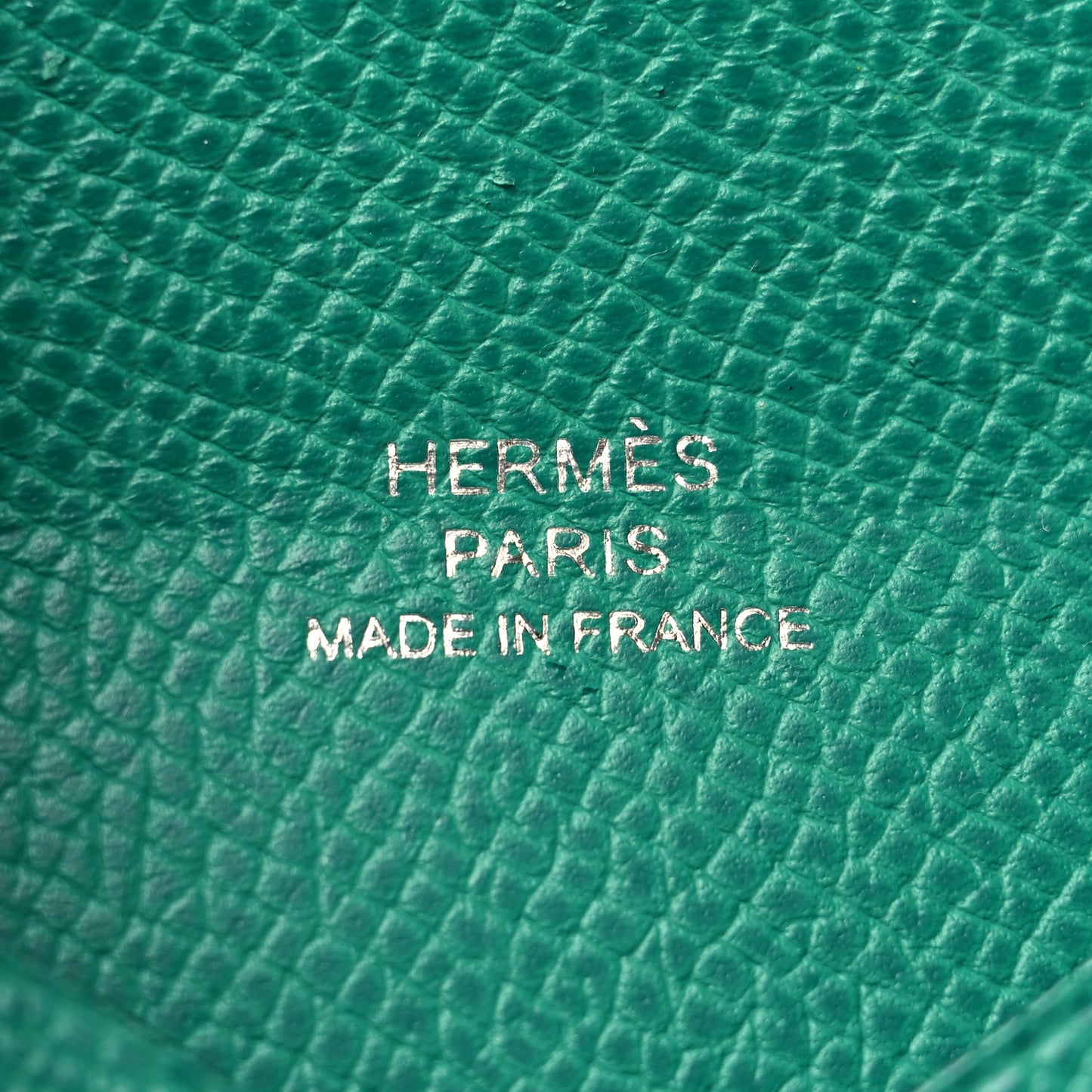 Epsom Calvi Card Case Vert Jade