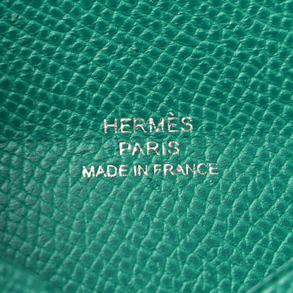 Hermes Epsom Calvi Card Case Vert Jade 8 of 10