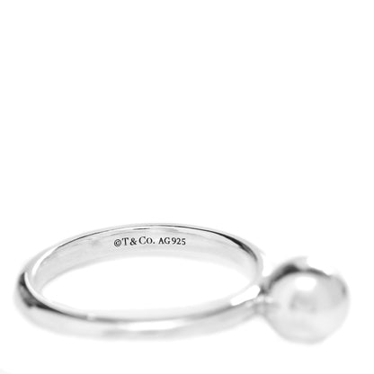 Tiffany Sterling Silver 8mm HardWear Ball Ring 58 8.5 5 of 5