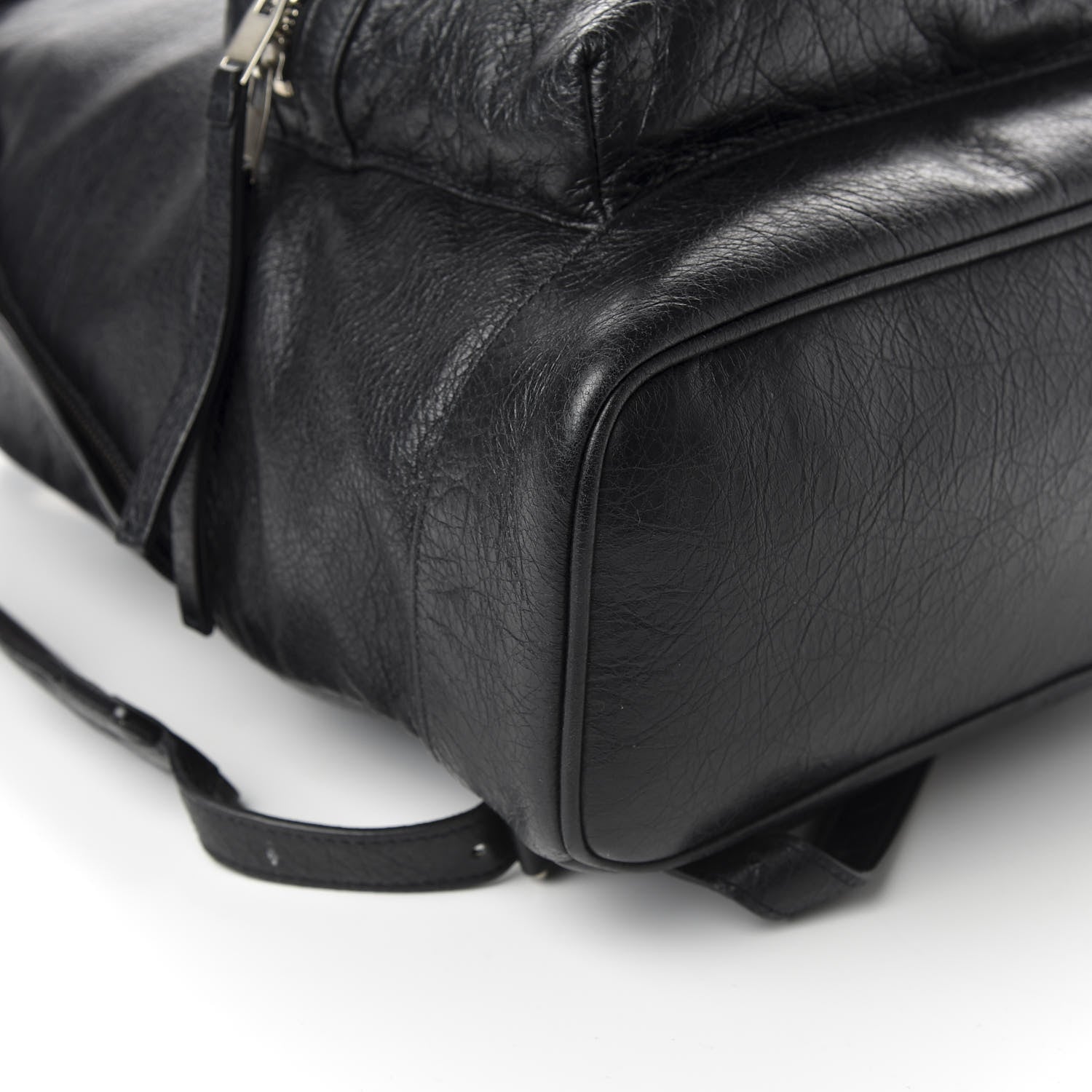 Balenciaga Agneau Classic Silver Hardware Backpack Black 7 of 9
