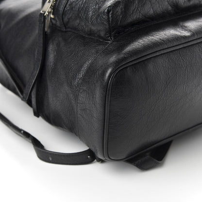 Balenciaga Agneau Classic Silver Hardware Backpack Black 7 of 9
