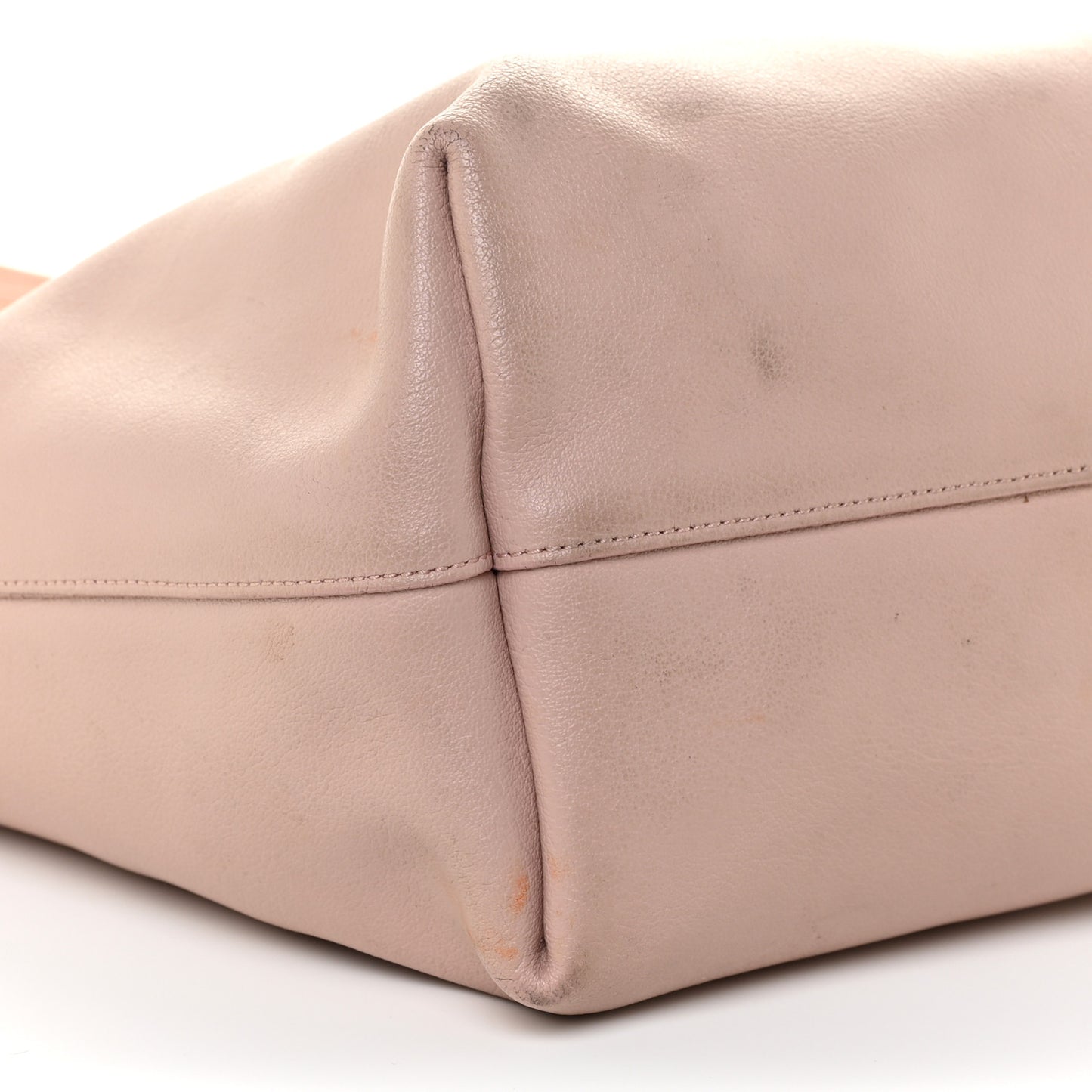 Calfskin Large Shopping Tote Rose Antic