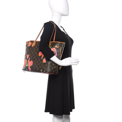 Louis Vuitton Monogram Roses Neverfull MM 2 of 11