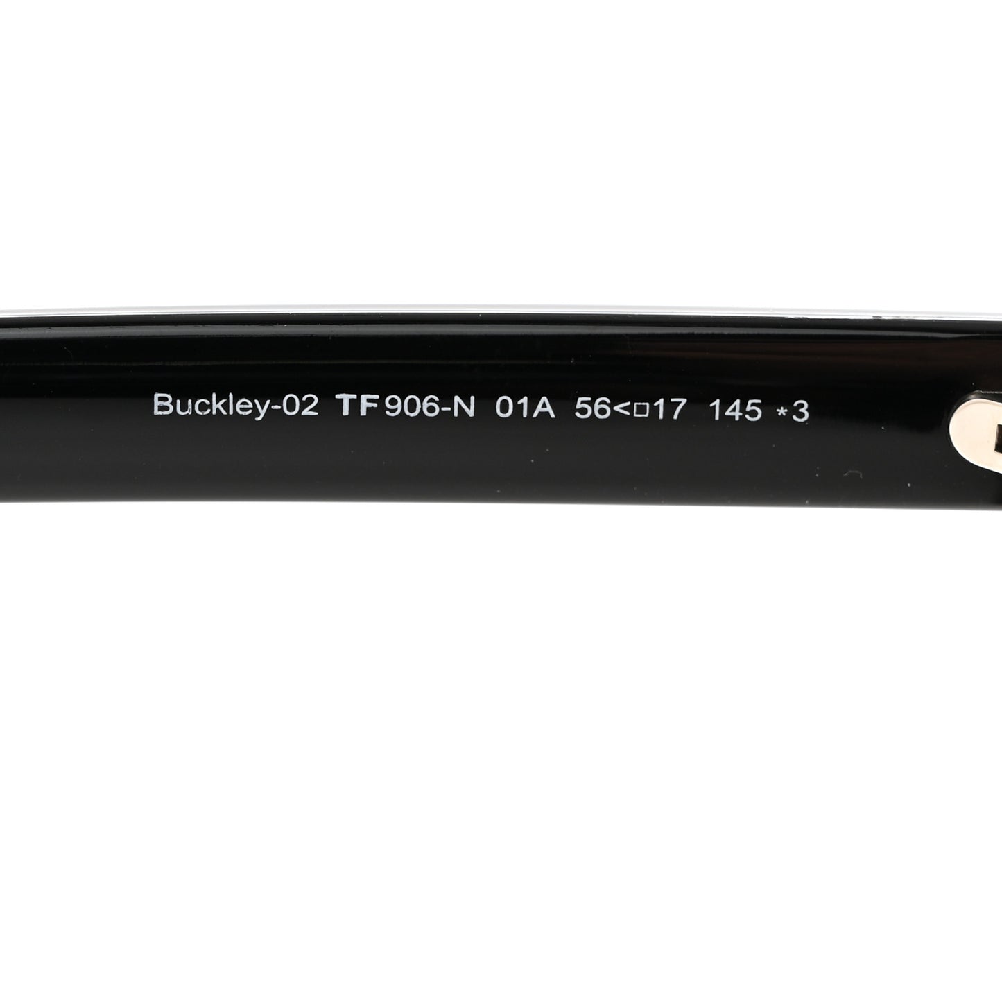 Acetate Buckley-02 Square Sunglasses TF906-N Black