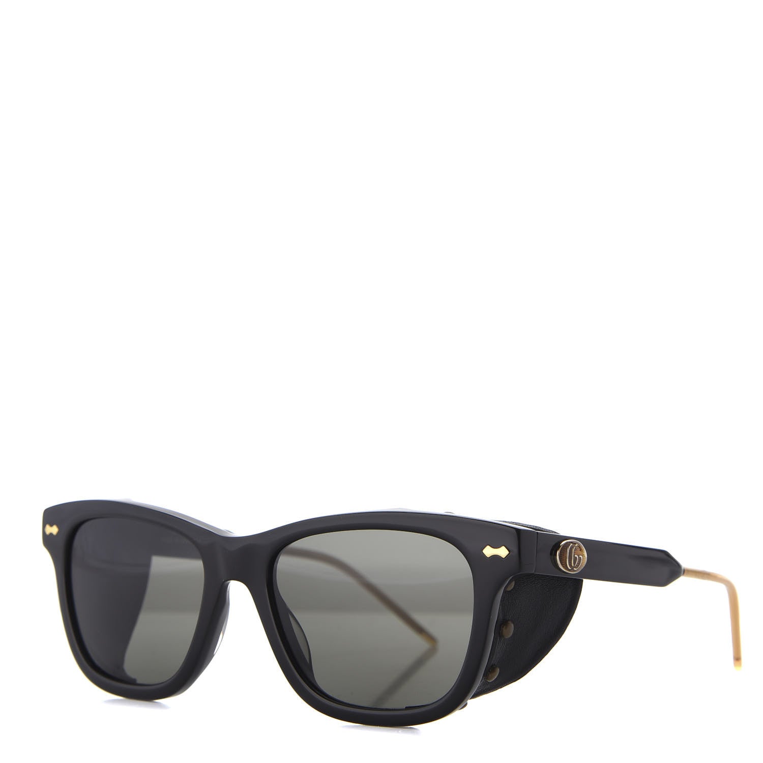 Gucci Acetate Square Frame Sunglasses GG0671S Black 1 of 9