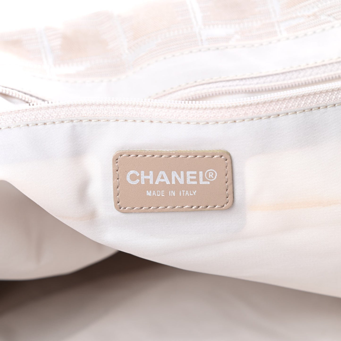Nylon Medium Travel Tote Beige