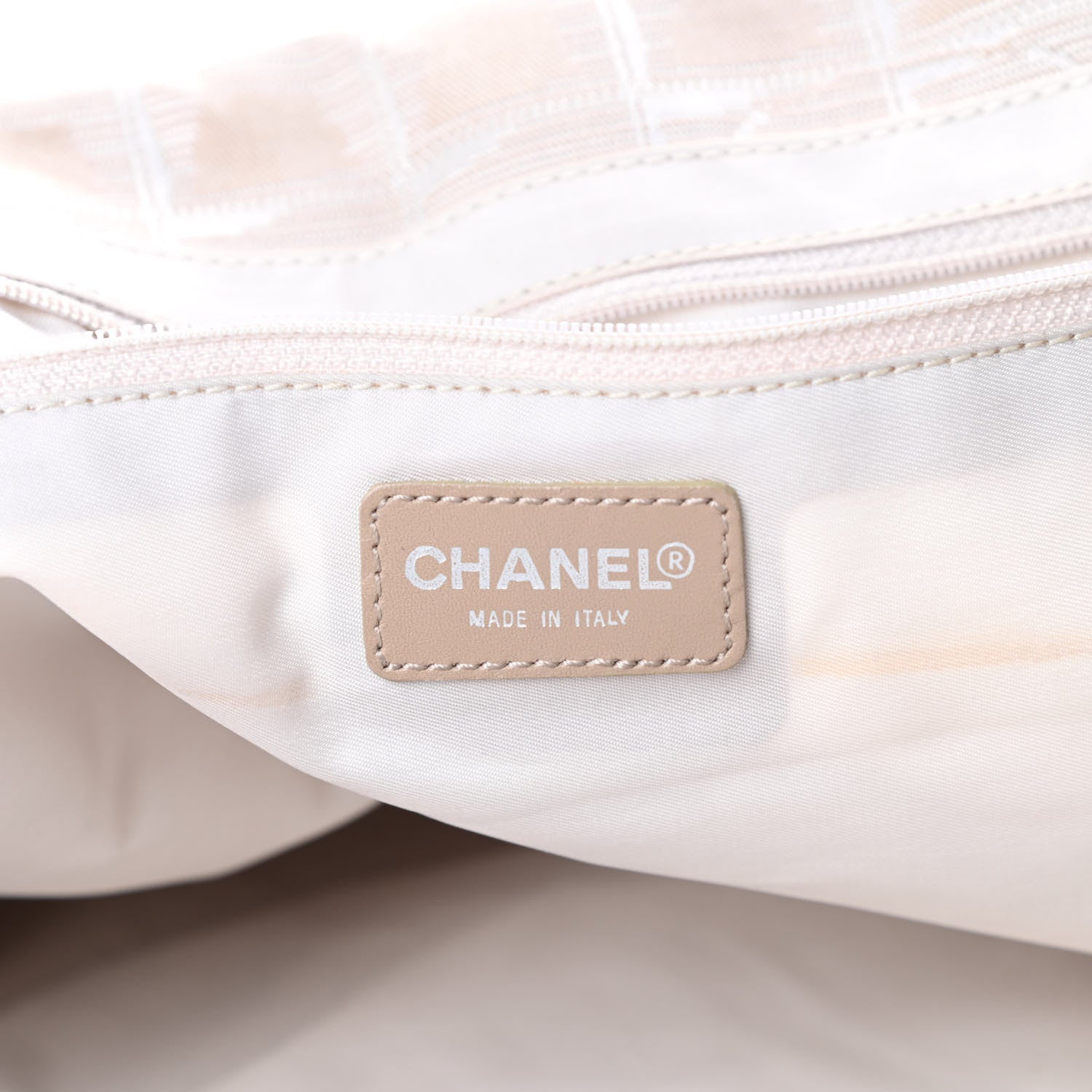 Chanel Nylon Medium Travel Tote Beige 6 of 15