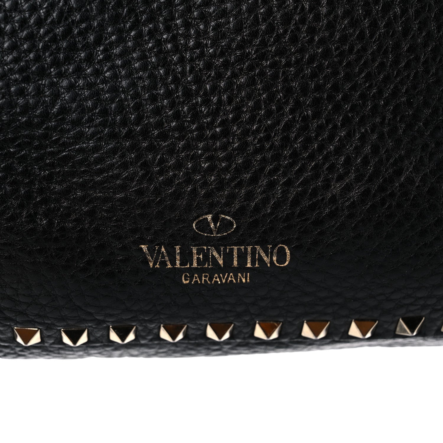 Valentino Garavani Pebbled Calfskin Large Rockstud Flip-Lock Messenger Bag Black 24 of 24