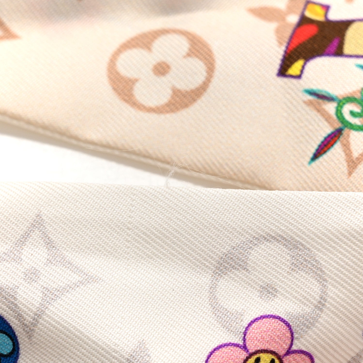 Louis Vuitton LV X TM Silk Superflat Monogram Bandeau White 5 of 5