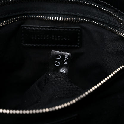 Balenciaga X GUCCI Canvas Azalea Calfskin Flora Logo Print Neo Classic Silver Hardware Medium City White Multicolor Black 7 of 11