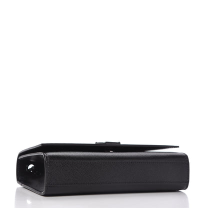Saint Laurent Grain De Poudre Small Monogram Kate Satchel Black 4 of 9