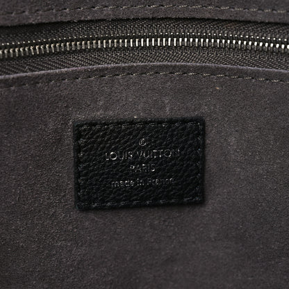 Louis Vuitton Veau Cachemire Snakeskin Soft Lockit MM Black 6 of 9