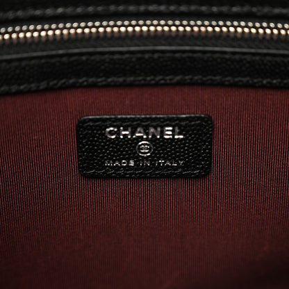 Chanel Caviar Quilted Medium Cosmetic Case Black 6 of 7