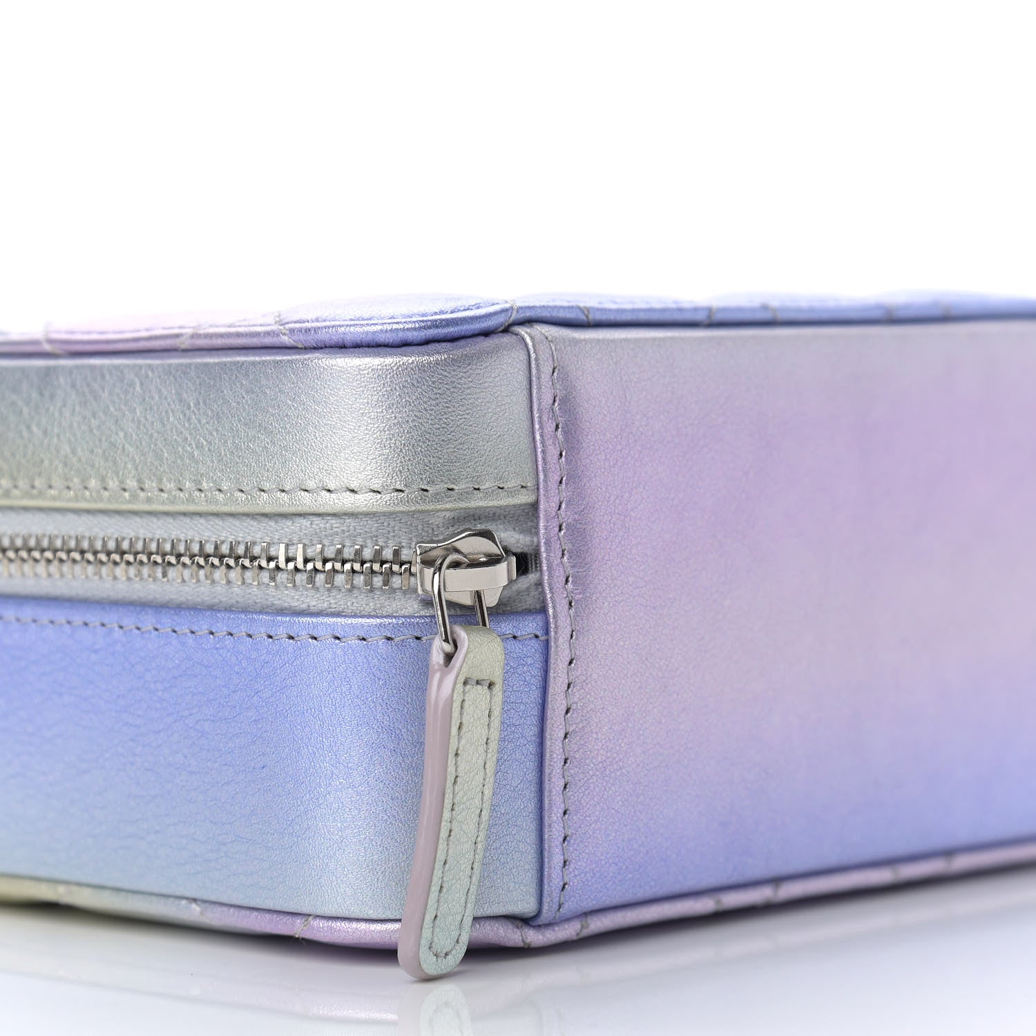 Chanel Metallic Gradient Calfskin Quilted Camera Case Blue Yellow Purple 8 of 9