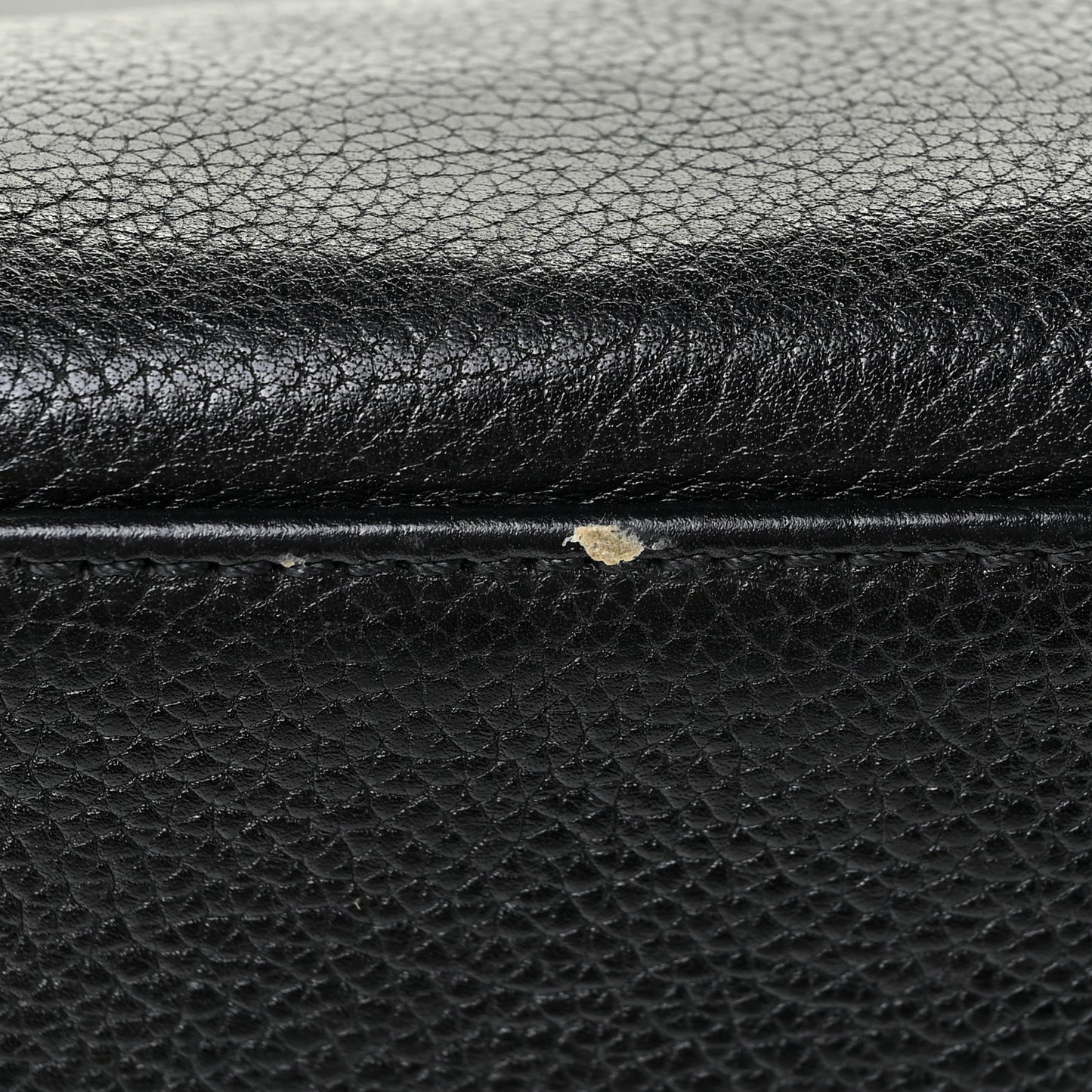 Calfskin Cerf Executive Shopper Tote Black