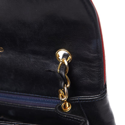 Chanel Lambskin Quilted Small Single Flap Navy Blue 9 of 14