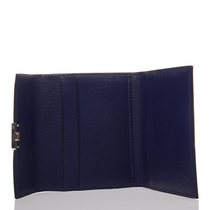 Hermes Chevre Mysore Mini Clic Card Holder Bleu Encre 5 of 11