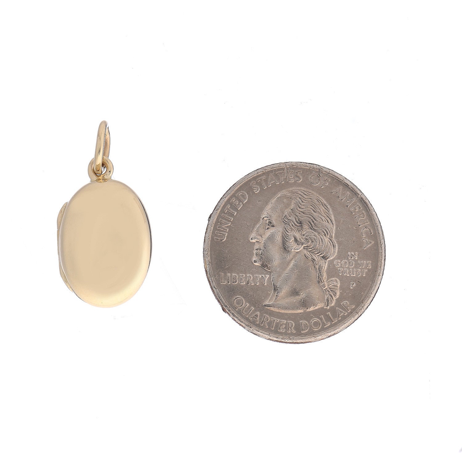 Tiffany 14K Yellow Gold Oval Locket Pendant 2 of 5