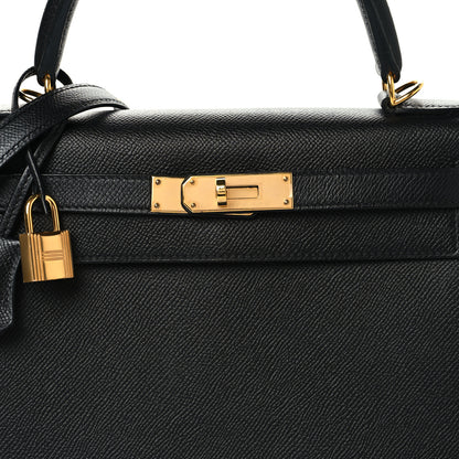 Hermes Epsom Kelly Sellier 28 Black Black 8 of 13